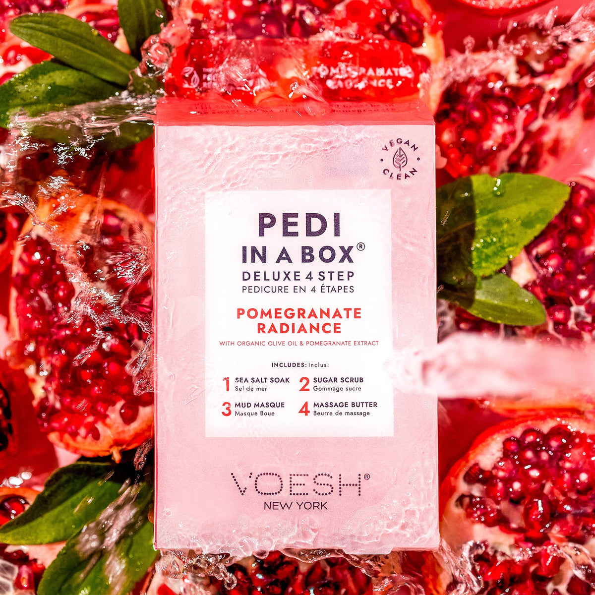 Pedi in a Box 4 Step - Add on Service - Pomegranate Radiance: Single