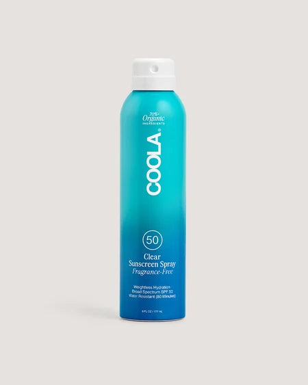 Coola Clear Sunscreen Spray SPF50 - Fragrance-Free