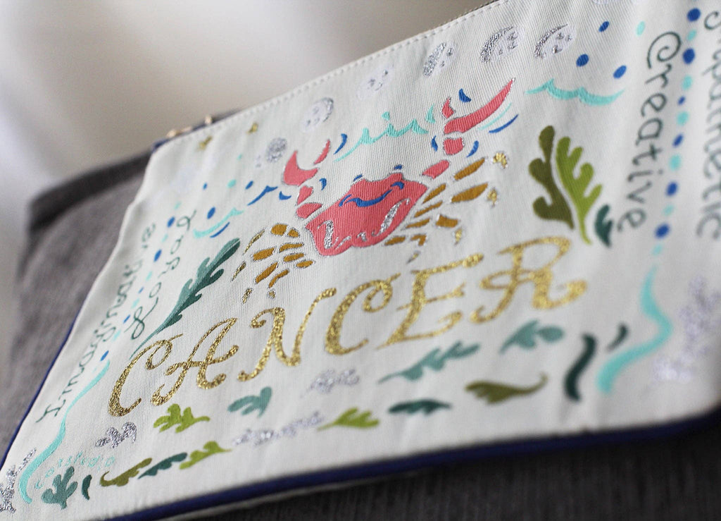 Cancer Astrology Zip Pouch