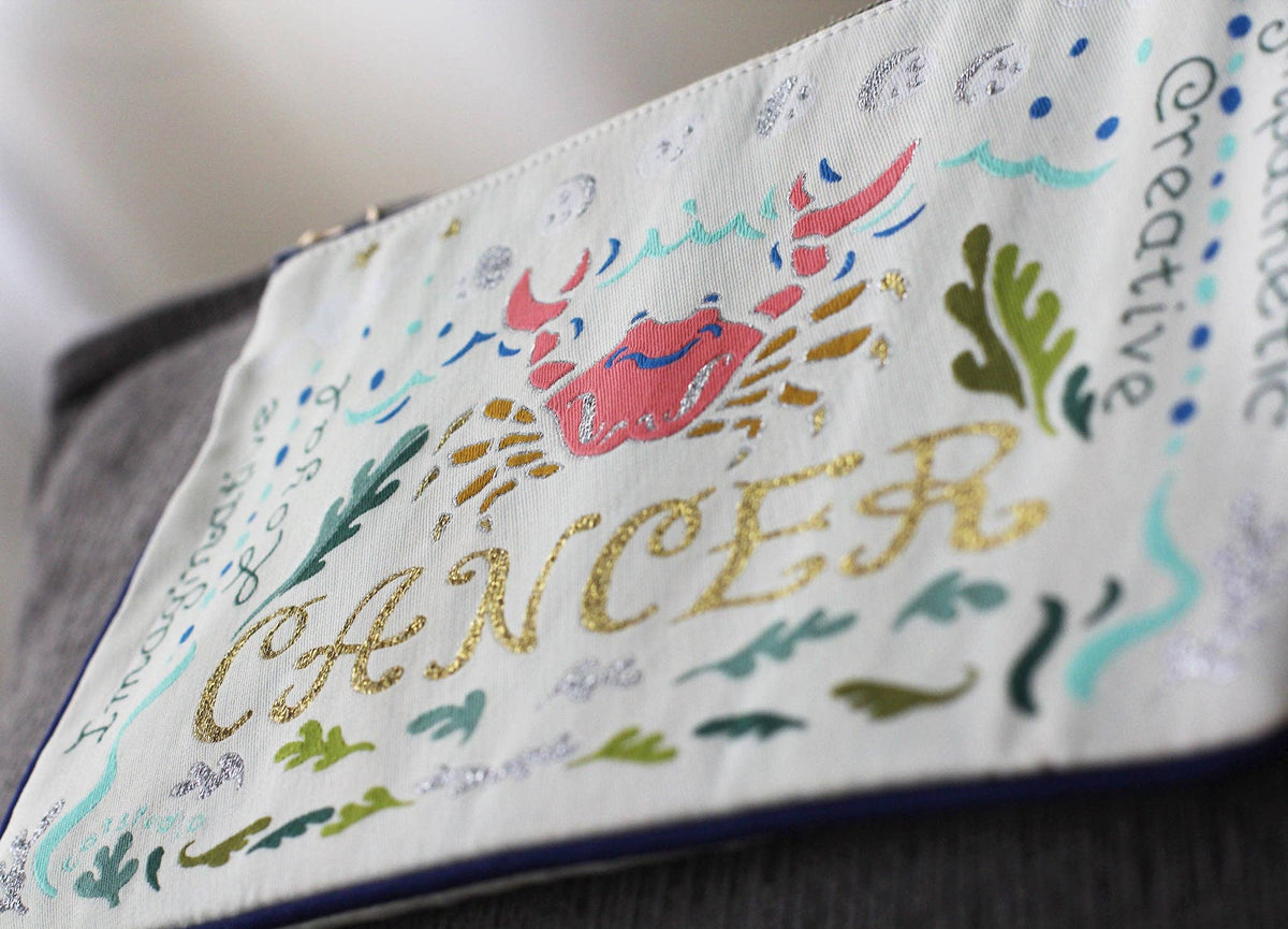Cancer Astrology Zip Pouch