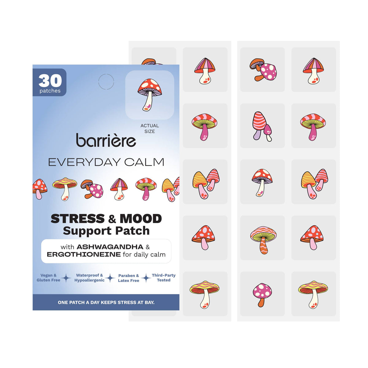 EVERYDAY CALM patch 30pk - Mushroom Print