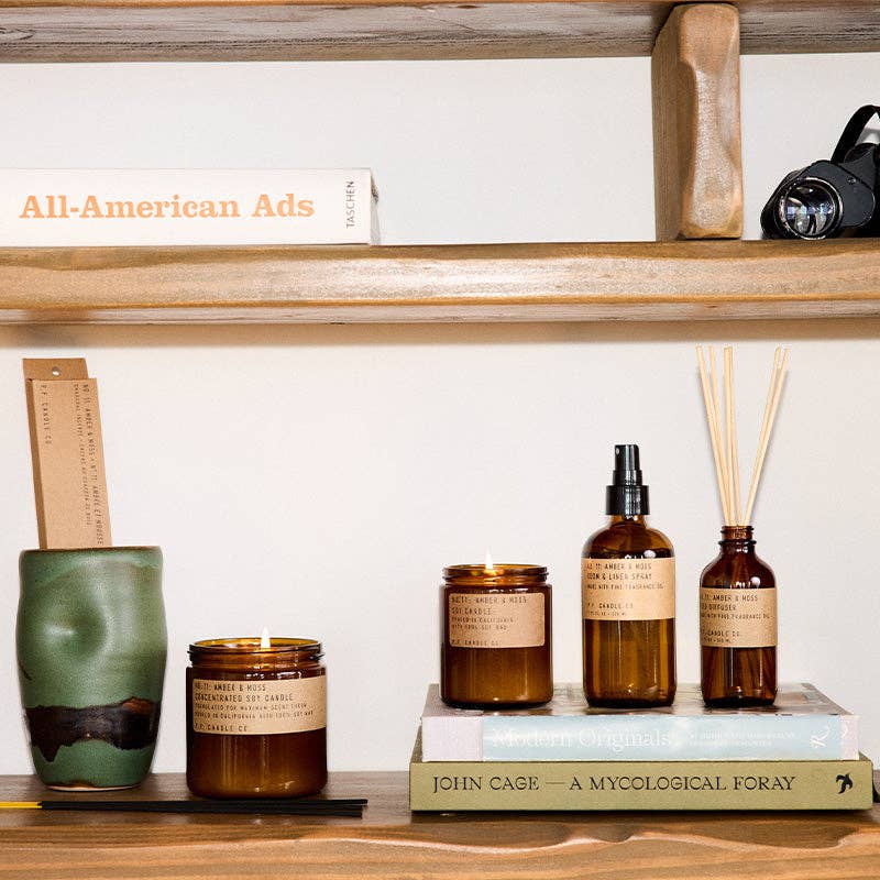 P.F Candle Amber & Moss - 7.2 oz Soy Candle