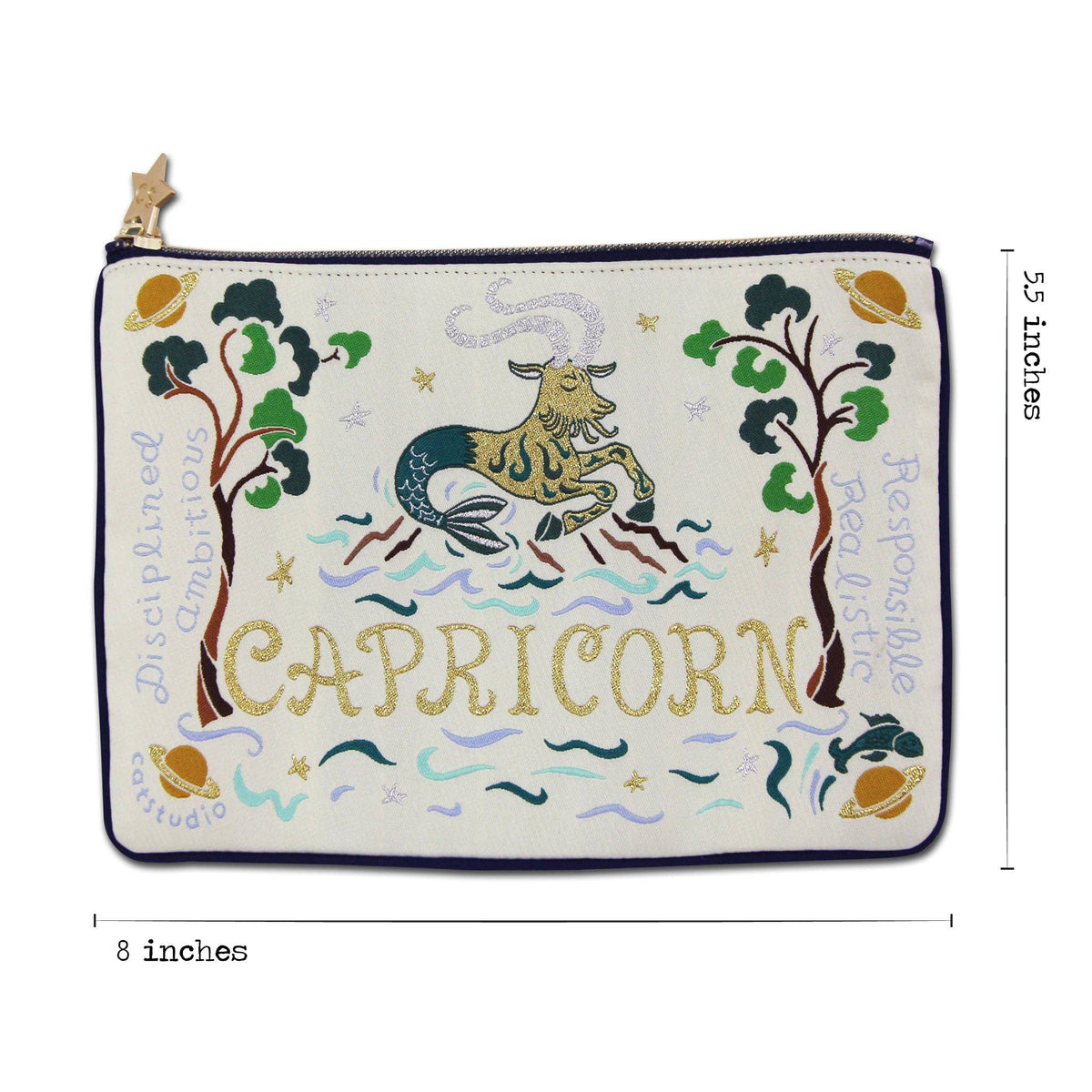 Capricorn Astrology Zip Pouch