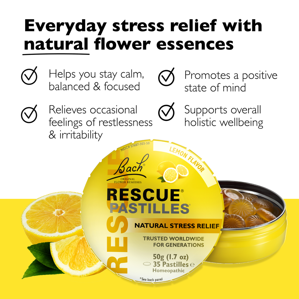Rescue Pastilles Natural Stress Relief Lozenges 50g: Orange & Elderflower