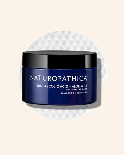 Naturopathica 10% Glycolic + Aloe Resurfacing Pads