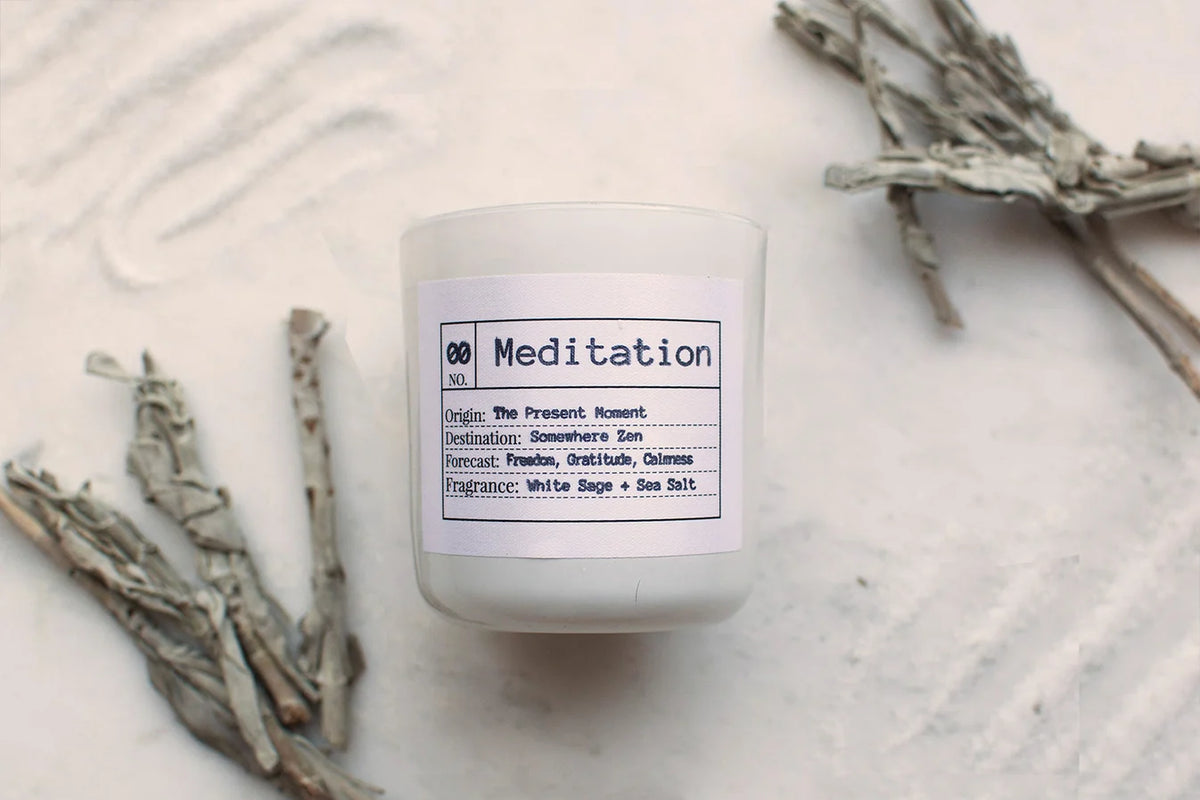 Chakra Candle | MEDITATION |Flores Lane 8oz.