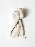Haolu Cotton Wool Stole - Sand