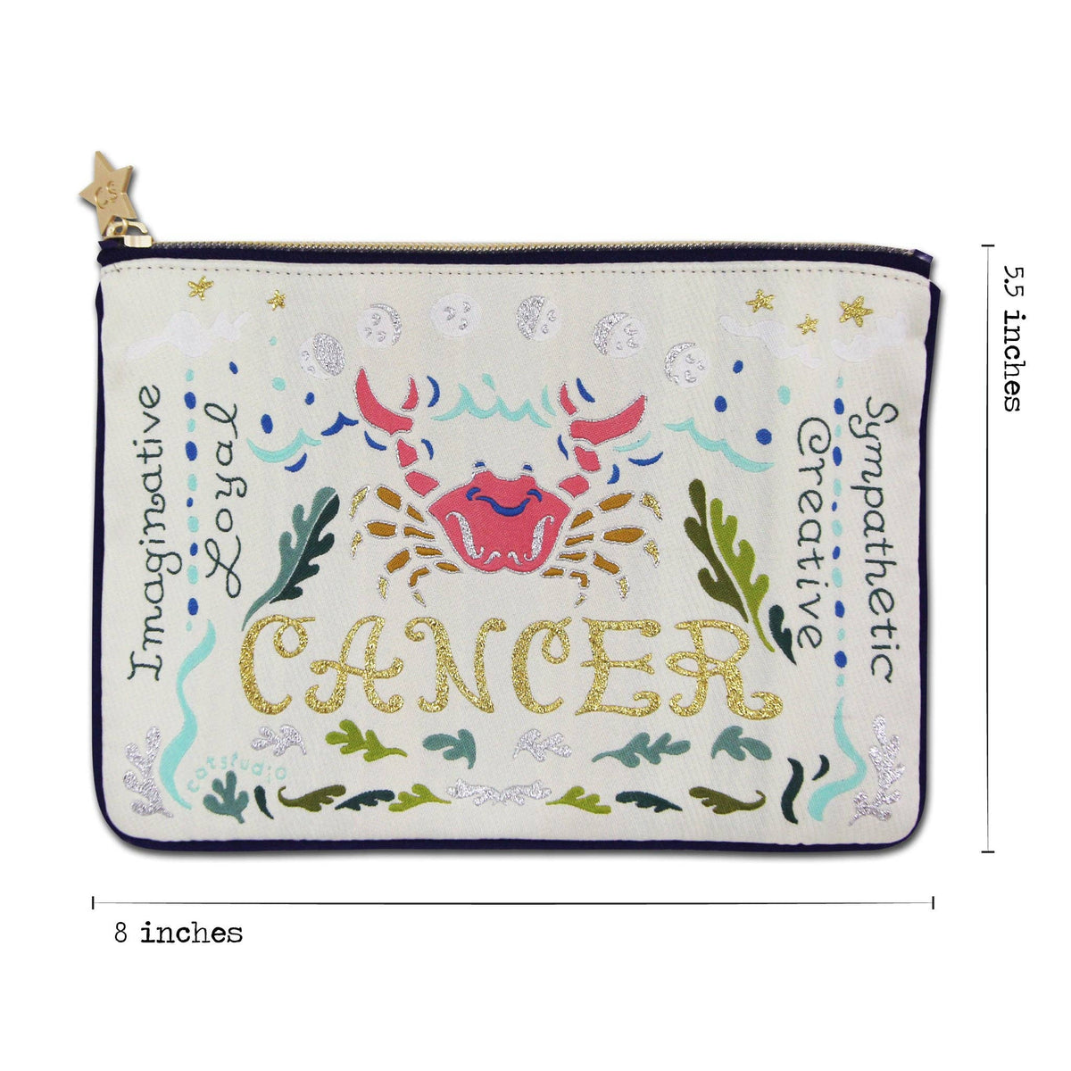 Cancer Astrology Zip Pouch