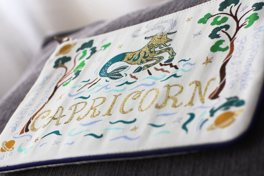Capricorn Astrology Zip Pouch