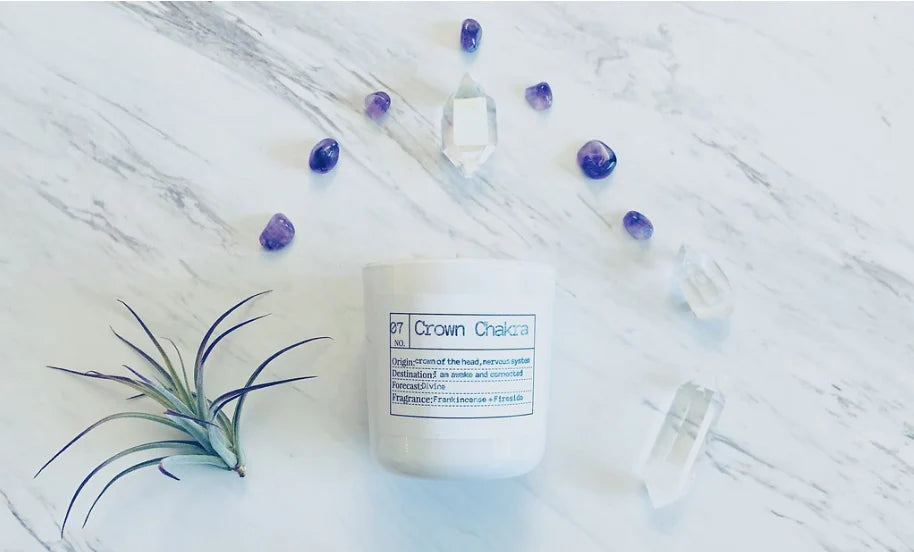 Crown Chakra Candle Flores Lane