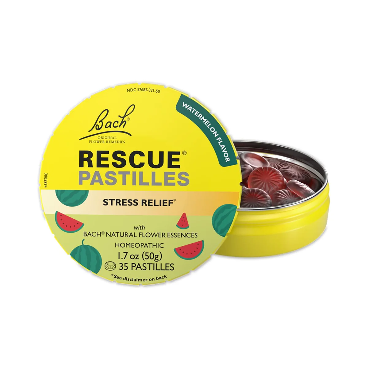 Rescue Pastilles Natural Stress Relief Lozenges 50g: Cranberry
