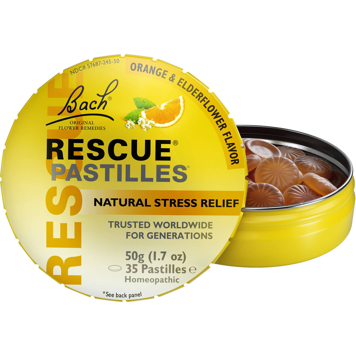 Rescue Pastilles Natural Stress Relief Lozenges 50g: Cranberry