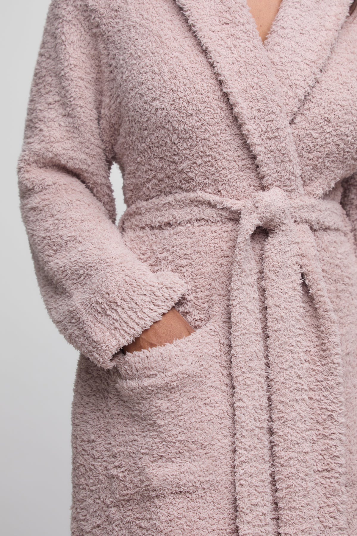 Barefoot Dreams CozyChic Adult Robe in Dusty Rose size 1