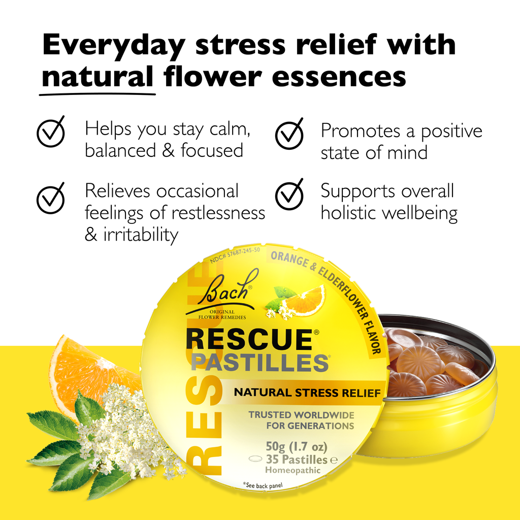 Rescue Pastilles Natural Stress Relief Lozenges 50g: Cranberry