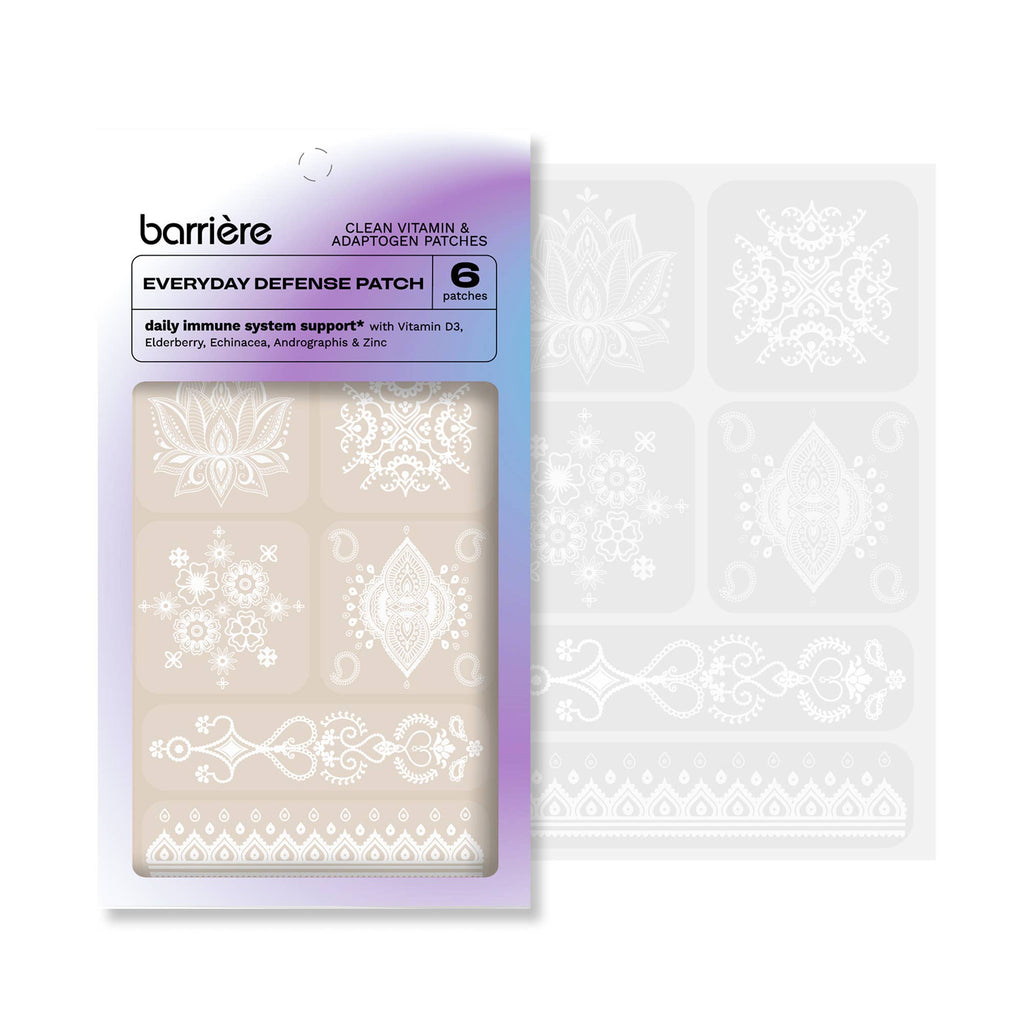 Daily Defense Vitamin Patch 6pk - white mosaic print