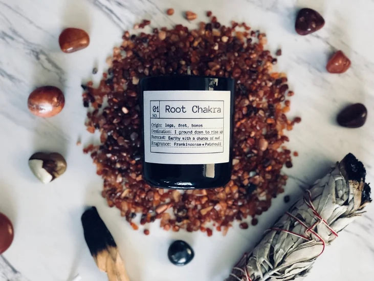 Chakra Candle |ROOT| Flores Lane 8oz.